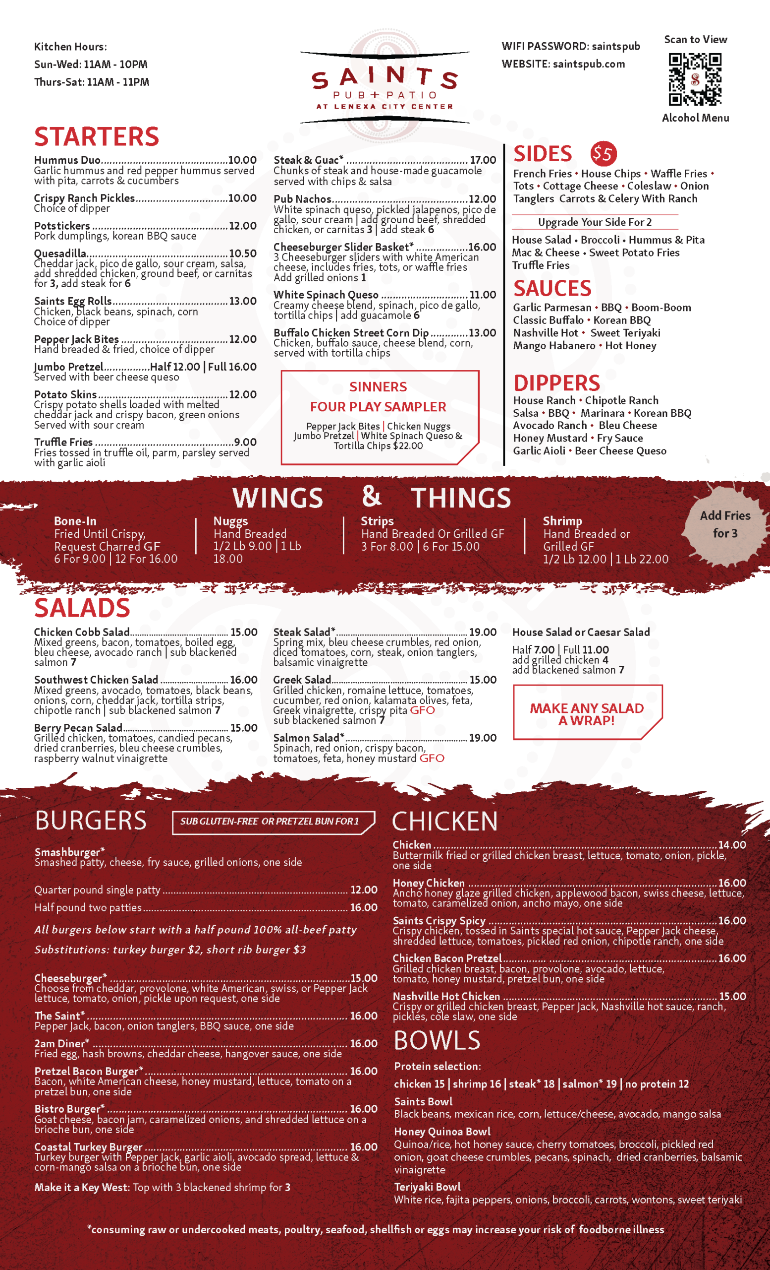 FINAL Saints Menu June 26_Page_1 Lunch near me